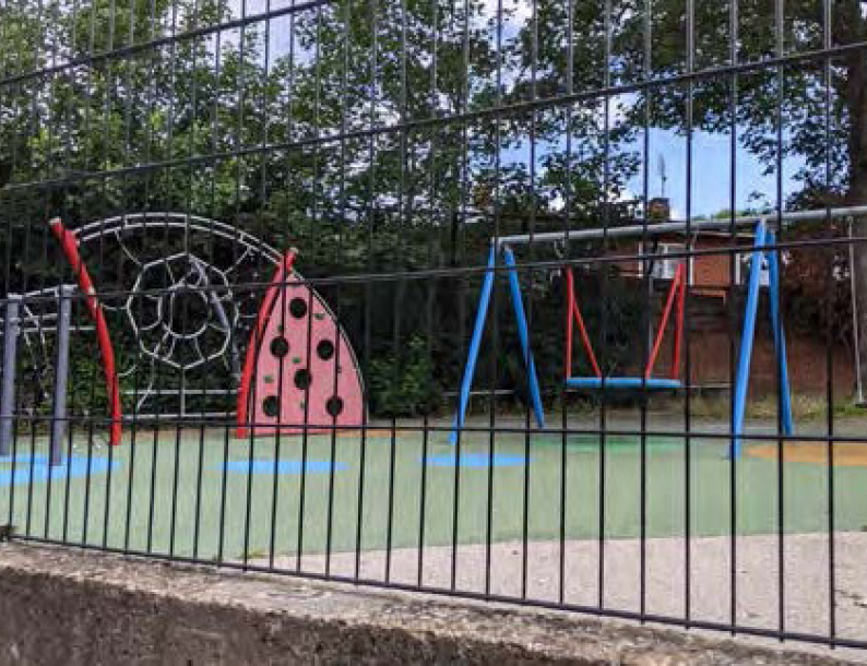 View of Alton Playground from Highcross Way
