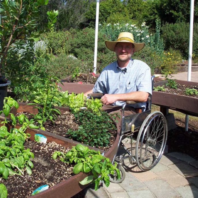 Man Gardening